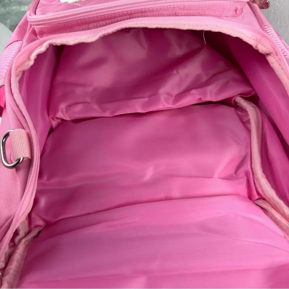 NWT Charming Pink Cat Kids Backpack and Lunch Bag Set